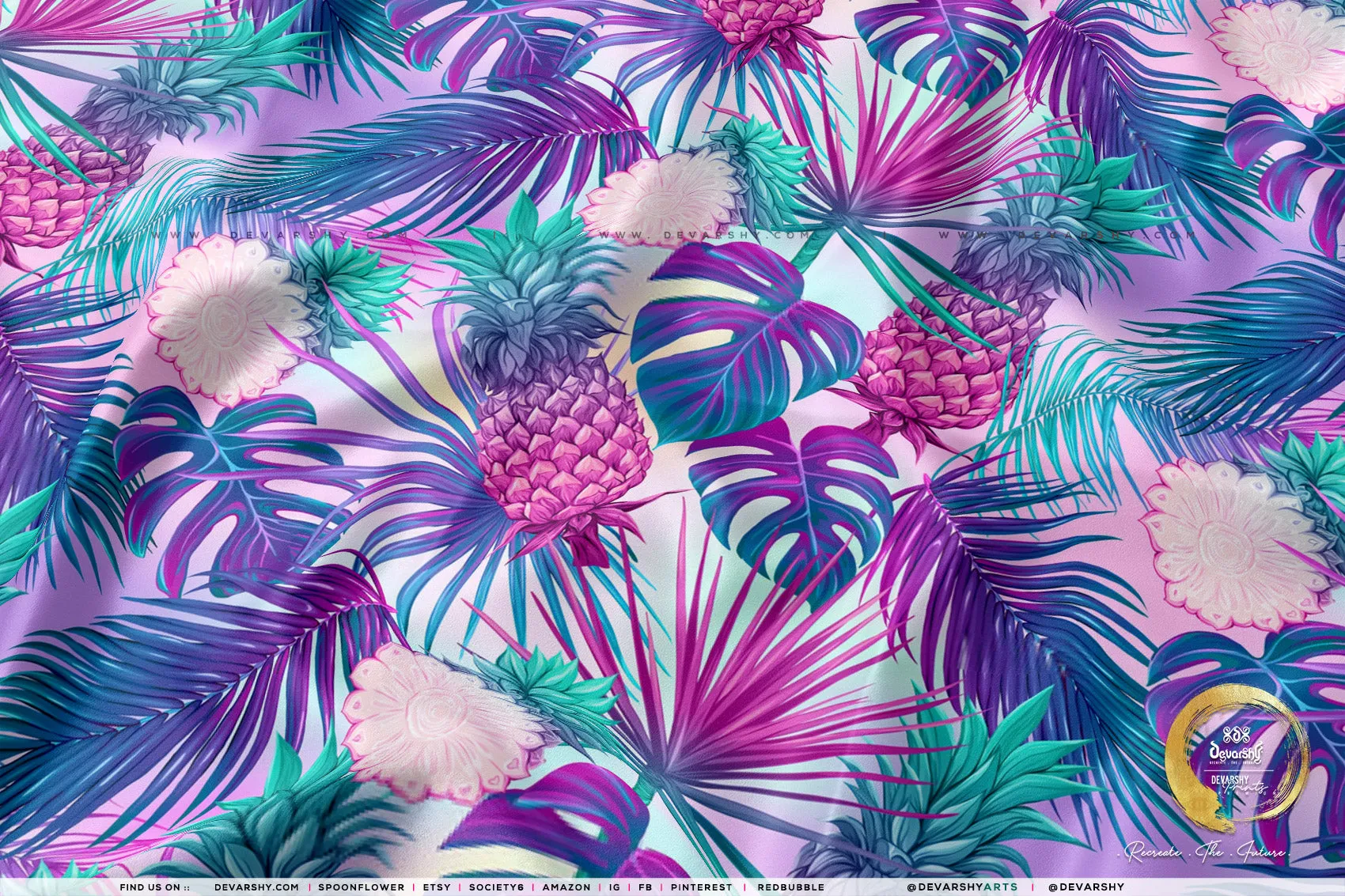 TROPICAL Apparel Fabric 3Meters , 9 Designs | 8 Fabrics Option | Fabric By the Yard | D20208