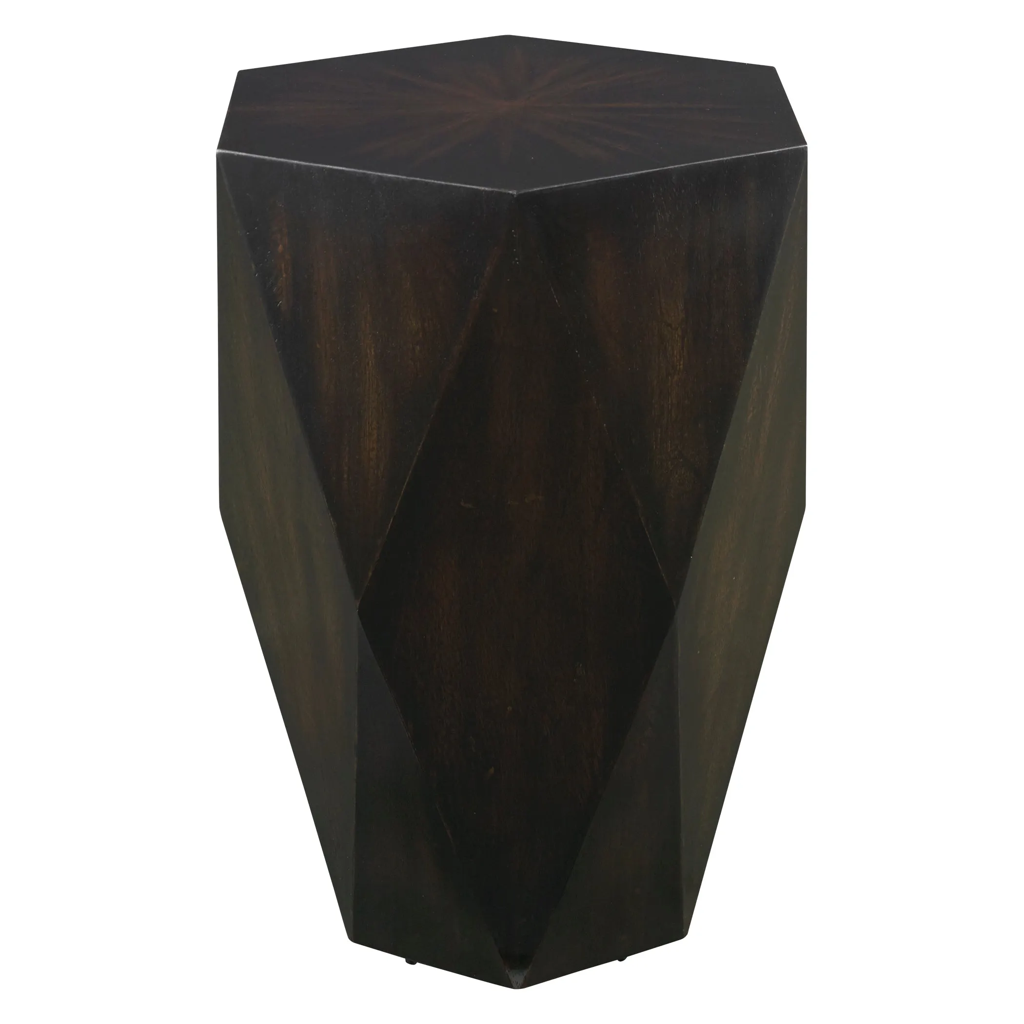 Uttermost Volker Black Wooden Side Table