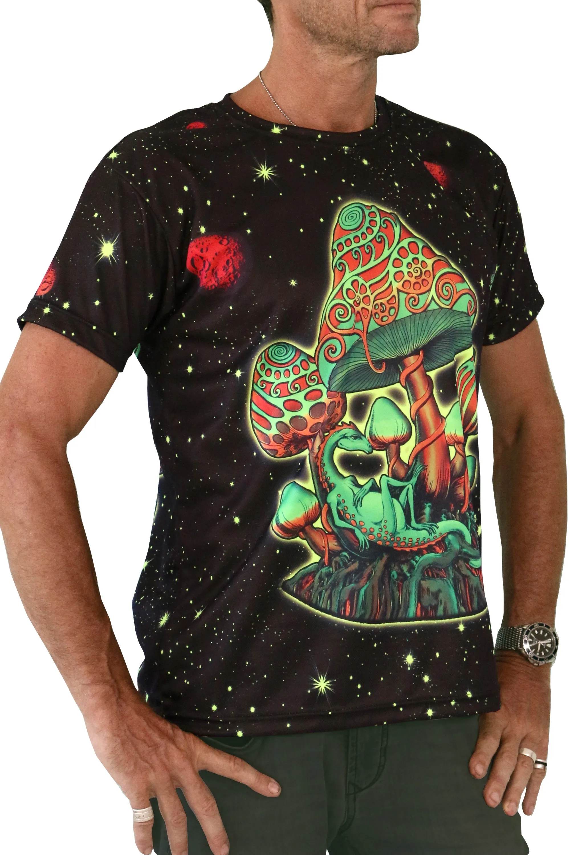 UV Sublime S/S T : Cosmic Shrooms UV