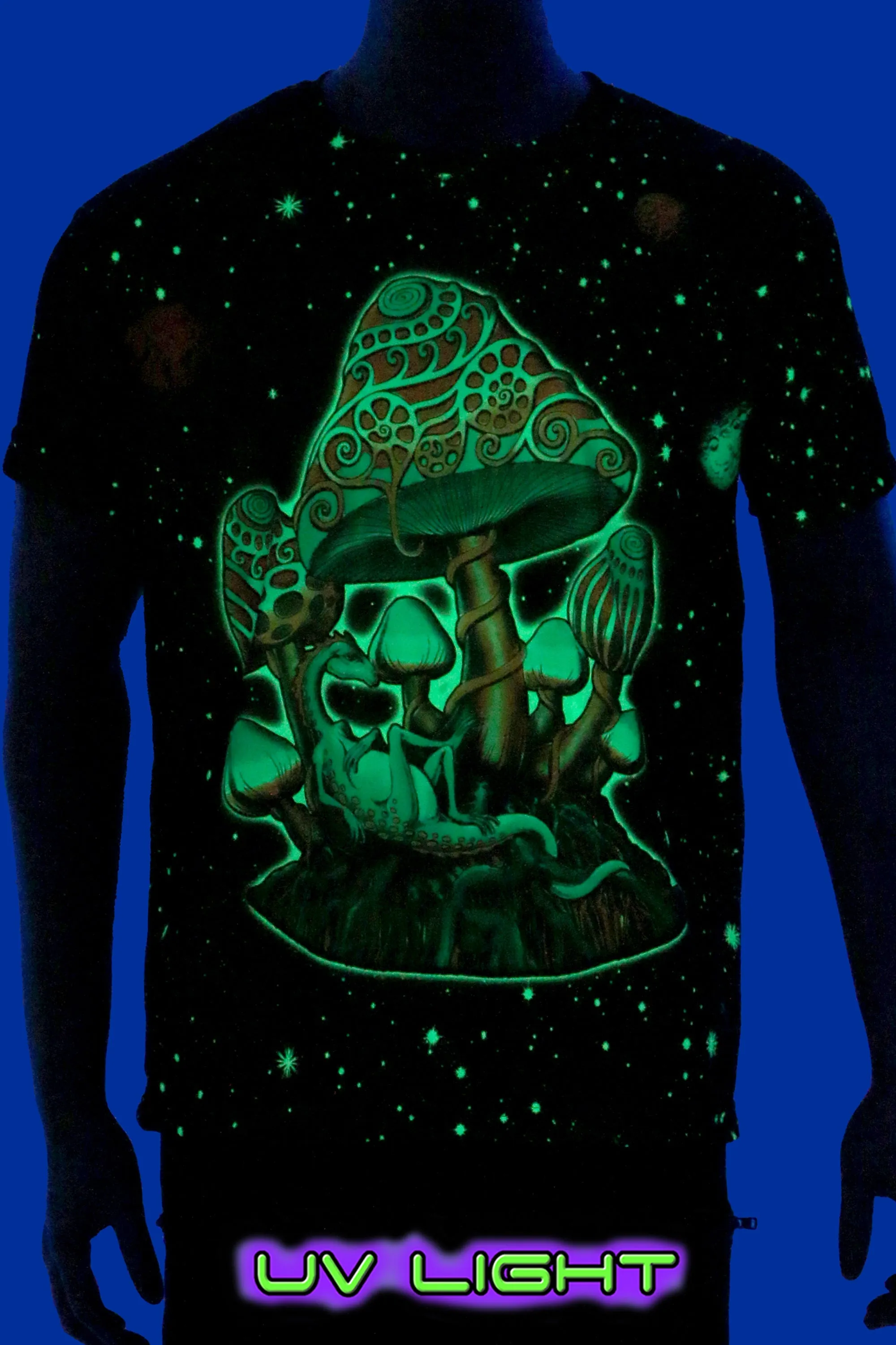 UV Sublime S/S T : Cosmic Shrooms UV