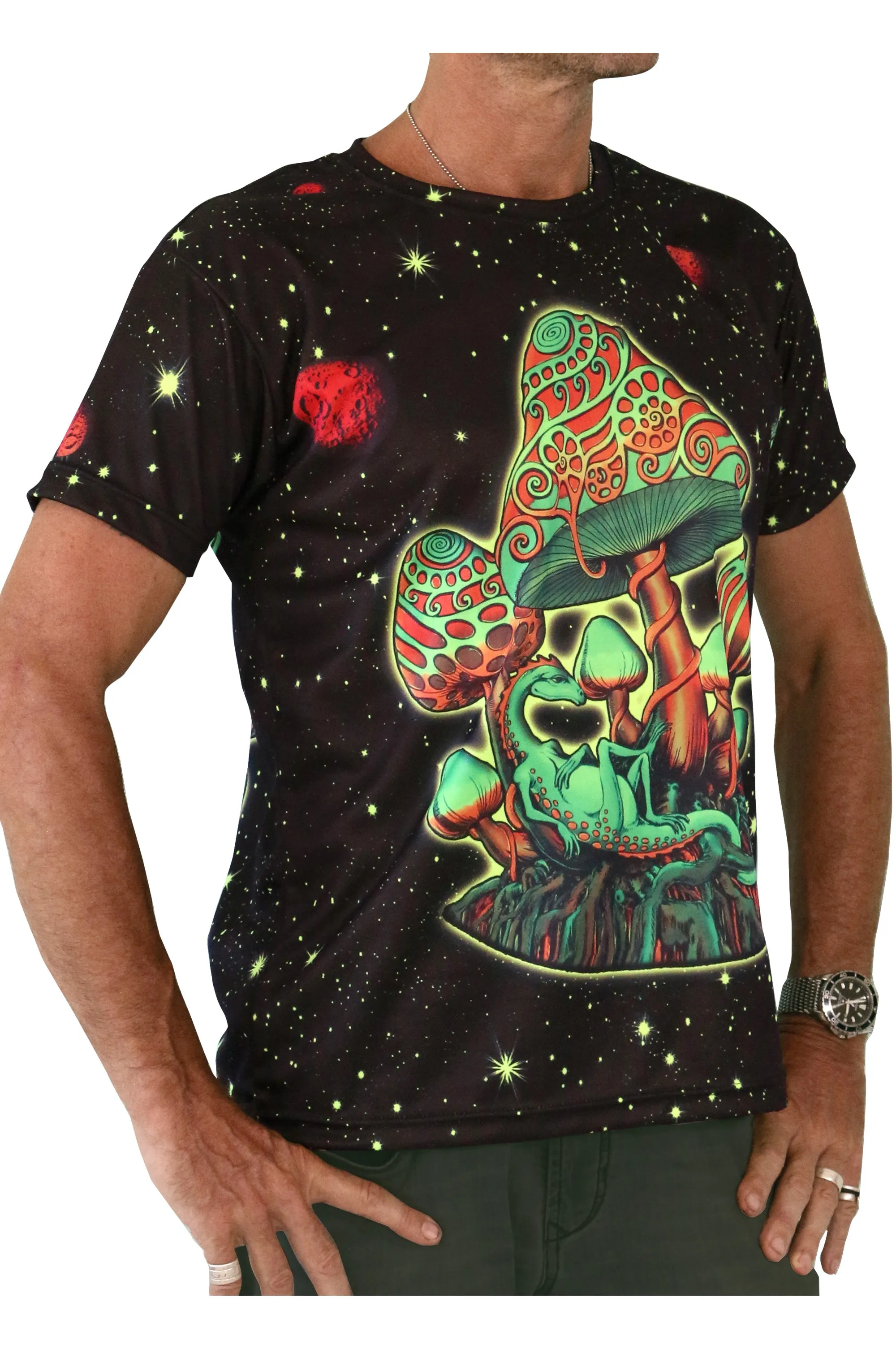 UV Sublime S/S T : Cosmic Shrooms UV