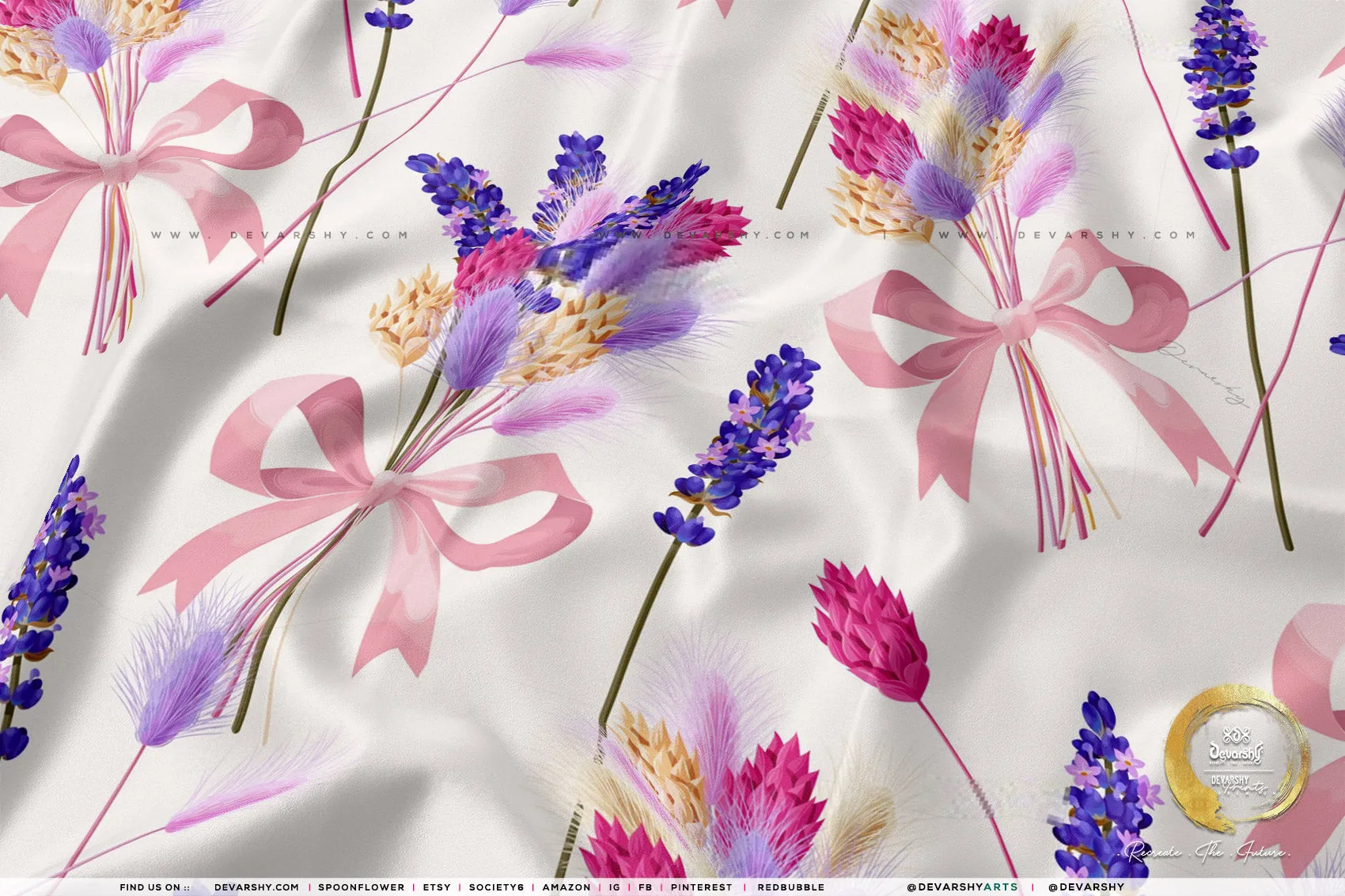 Vibrant Florals Apparel Fabric 3Meters , 9 Designs | 8 Fabrics Option | Fabric By the Yard | D20181