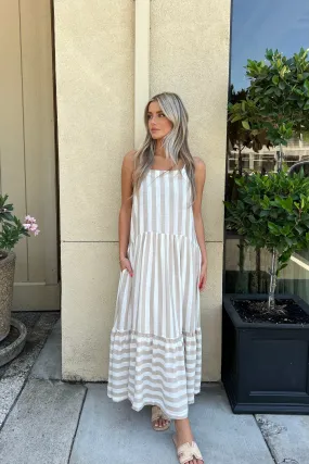 VISTA OAKS STRIPED DRESS