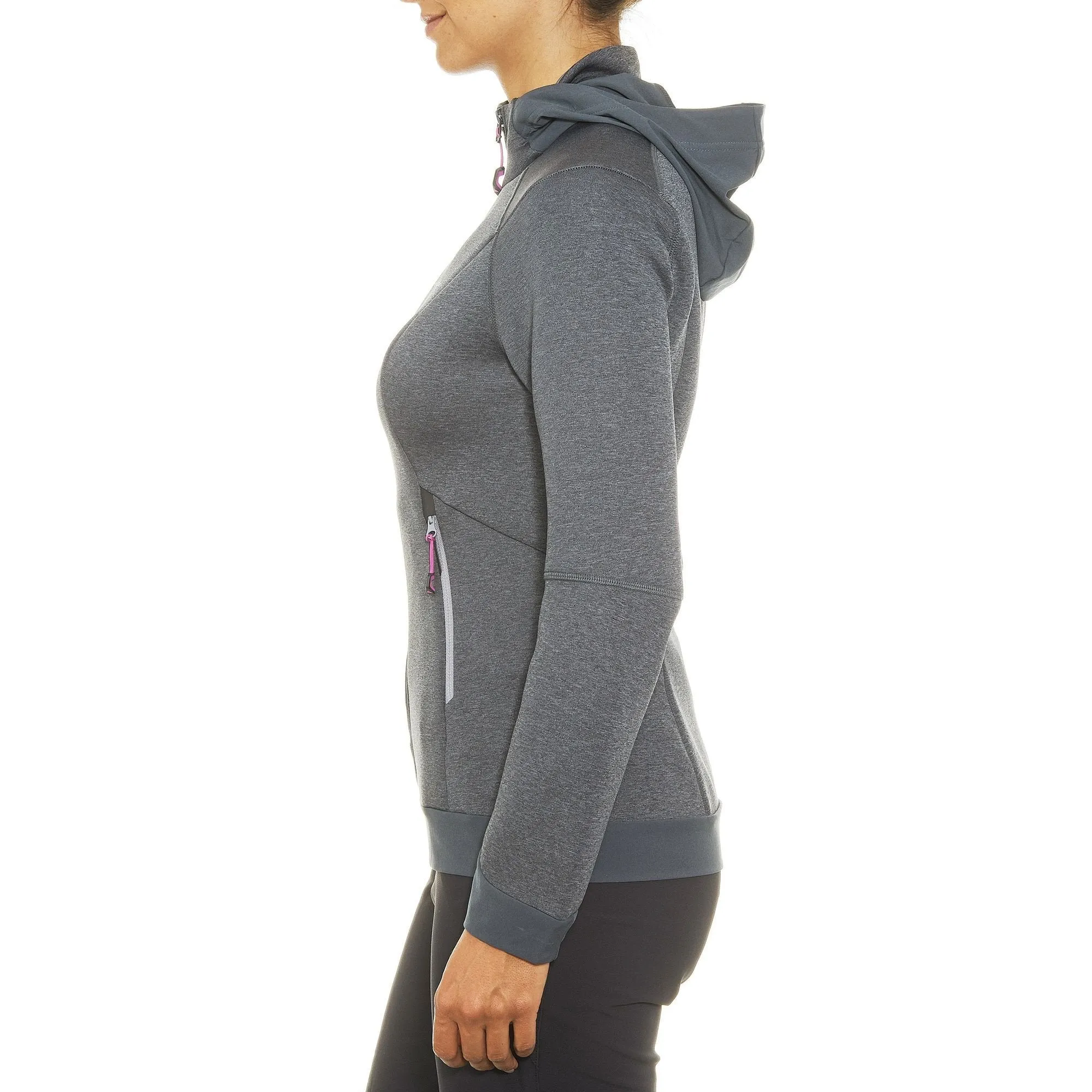 Women's Hiking Warm Stretch Sweatshirt Forclaz 900