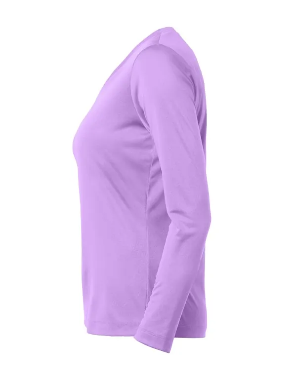 Women's Unstoppable UPF 50 Long Sleeve V-Neck Shirt by Butterfly Warriors | UV Protection | Moisture Wicking Rash Guard | Skin Cancer Awareness |